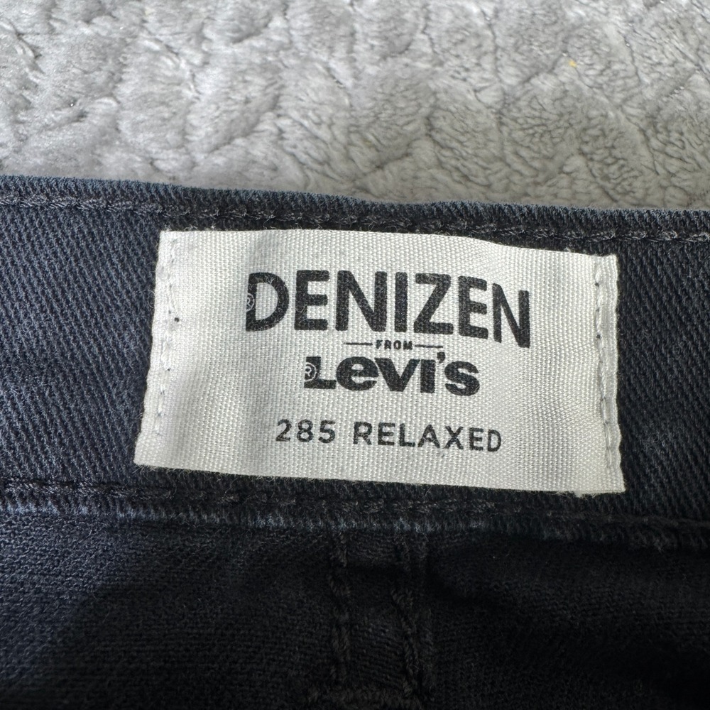 Denizen from Levis 285 Relaxed Fit Black Jeans Mens 30x30 Casual Denim Pants - Picture 3 of 12